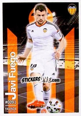 Sticker Javi Fuego - Las Fichas Quiz De La Liga 2015-2016 n. 91 - Mundicromo