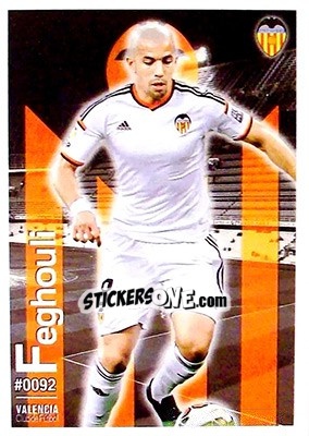 Sticker Feghouli - Las Fichas Quiz De La Liga 2015-2016 - Mundicromo