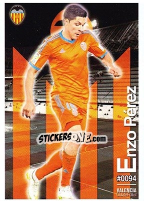Sticker Enzo Pérez - Las Fichas Quiz De La Liga 2015-2016 n. 94 - Mundicromo