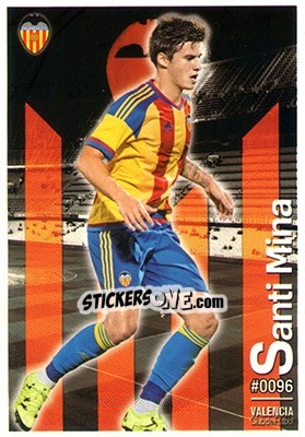 Sticker Santi Mina - Las Fichas Quiz De La Liga 2015-2016 - Mundicromo