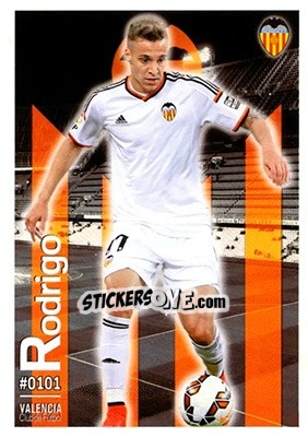 Sticker Rodrigo Moreno - Las Fichas Quiz De La Liga 2015-2016 - Mundicromo