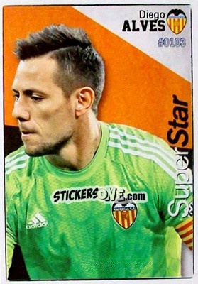 Sticker Diego Alves - Las Fichas Quiz De La Liga 2015-2016 n. 103 - Mundicromo