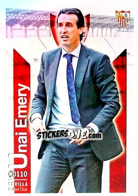 Sticker Unai Emery - Las Fichas Quiz De La Liga 2015-2016 n. 110 - Mundicromo