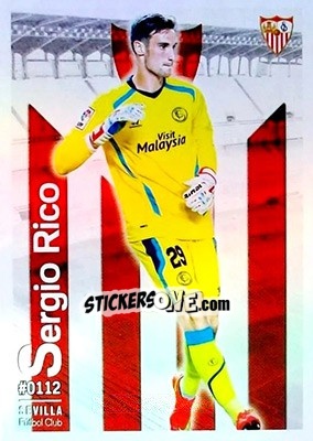 Sticker Sergio Rico - Las Fichas Quiz De La Liga 2015-2016 n. 112 - Mundicromo