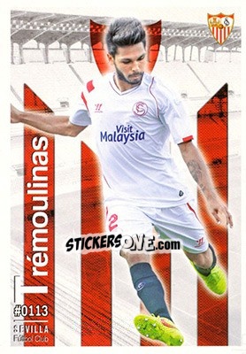 Sticker Benoît Tremoulinas - Las Fichas Quiz De La Liga 2015-2016 n. 113 - Mundicromo