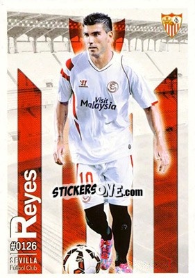 Sticker Jose Antonio Reyes - Las Fichas Quiz De La Liga 2015-2016 n. 126 - Mundicromo