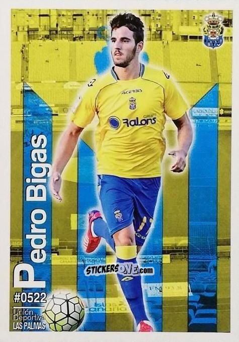 Sticker Pedro Bigas - Las Fichas Quiz De La Liga 2015-2016 n. 522 - Mundicromo