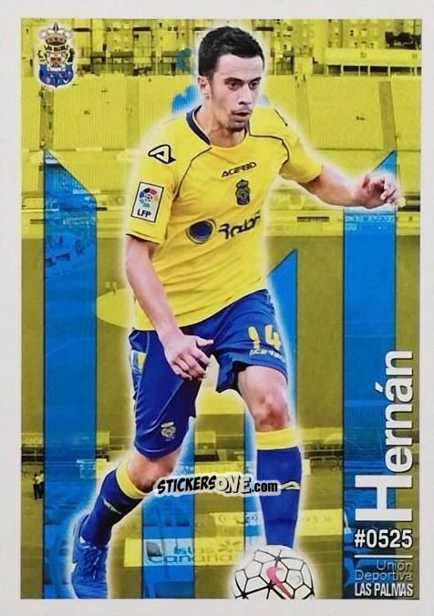 Sticker Hernán Pérez - Las Fichas Quiz De La Liga 2015-2016 n. 525 - Mundicromo