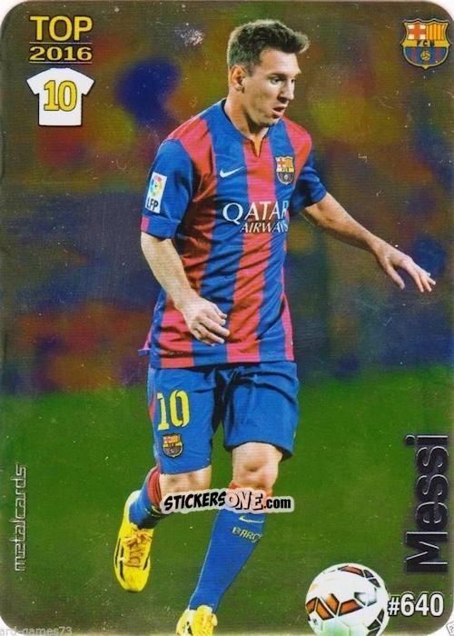 Figurina Messi - Las Fichas Quiz De La Liga 2015-2016 n. 640 - Mundicromo
