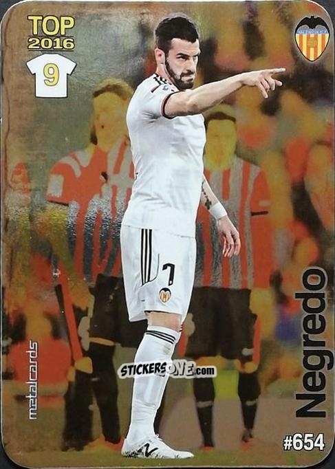 Sticker Negredo - Las Fichas Quiz De La Liga 2015-2016 n. 654 - Mundicromo