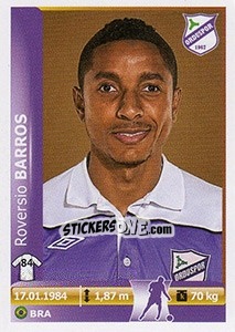 Sticker Roversio Barros - Spor Toto Süper Lig 2012-2013 n. 319 - Panini