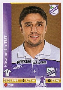 Figurina Husamettin Tut - Spor Toto Süper Lig 2012-2013 n. 320 - Panini