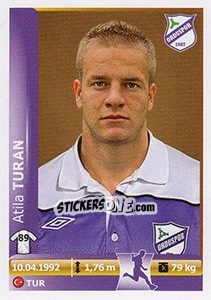 Sticker Atila Turan - Spor Toto Süper Lig 2012-2013 n. 323 - Panini