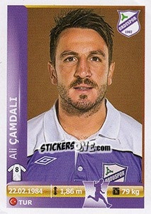 Figurina Ali Camdali - Spor Toto Süper Lig 2012-2013 n. 328 - Panini