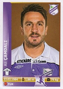 Figurina Ali Camdali - Spor Toto Süper Lig 2012-2013 - Panini