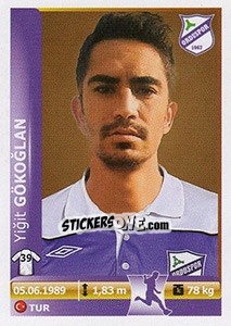 Figurina Yigit Gokoglan - Spor Toto Süper Lig 2012-2013 n. 329 - Panini