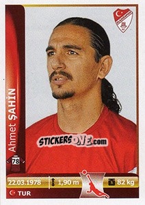 Figurina Ahmet Sahin - Spor Toto Süper Lig 2012-2013 - Panini