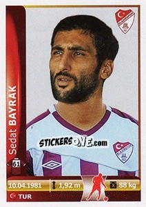 Sticker Sedat Bayrak - Spor Toto Süper Lig 2012-2013 - Panini