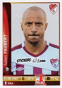 Sticker Julien Faubert - Spor Toto Süper Lig 2012-2013 n. 345 - Panini
