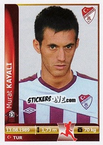 Sticker Murat Kayali - Spor Toto Süper Lig 2012-2013 n. 346 - Panini