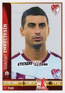 Sticker Gokhan Emreciksin - Spor Toto Süper Lig 2012-2013 n. 349 - Panini
