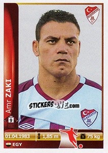 Sticker Amr Zaki - Spor Toto Süper Lig 2012-2013 - Panini