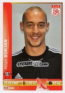 Sticker Milan Borjan - Spor Toto Süper Lig 2012-2013 - Panini