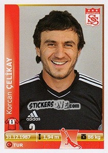 Sticker Korcan Celikay - Spor Toto Süper Lig 2012-2013 - Panini