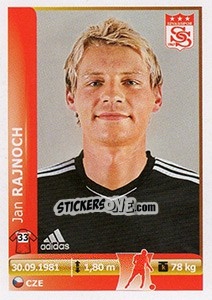 Sticker Jan Rajnoch - Spor Toto Süper Lig 2012-2013 - Panini