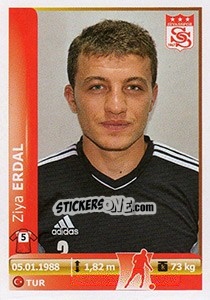 Sticker Ziya Erdal - Spor Toto Süper Lig 2012-2013 n. 365 - Panini