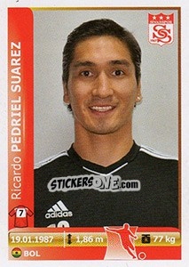 Sticker Ricardo Pedriel Suarez - Spor Toto Süper Lig 2012-2013 - Panini