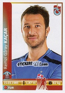 Sticker Remzi Giray Kacar - Spor Toto Süper Lig 2012-2013 - Panini