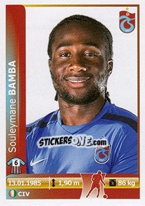 Sticker Souleymane Bamba - Spor Toto Süper Lig 2012-2013 - Panini