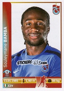 Sticker Souleymane Bamba - Spor Toto Süper Lig 2012-2013 n. 383 - Panini
