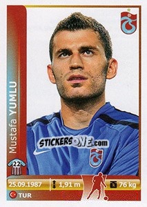 Sticker Mustafa Yumlu - Spor Toto Süper Lig 2012-2013 n. 384 - Panini