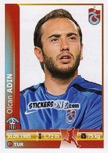 Sticker Olcan Adin - Spor Toto Süper Lig 2012-2013 n. 391 - Panini