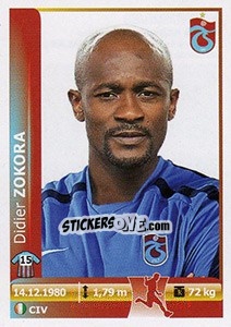 Sticker Didier Zokora - Spor Toto Süper Lig 2012-2013 - Panini