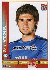 Sticker Soner Aydogdu - Spor Toto Süper Lig 2012-2013 n. 394 - Panini