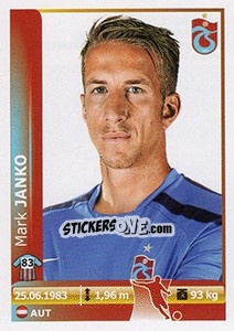 Sticker Marc Janko - Spor Toto Süper Lig 2012-2013 n. 395 - Panini