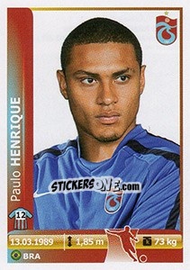 Sticker Paulo Henrique - Spor Toto Süper Lig 2012-2013 n. 398 - Panini