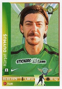 Sticker Kursat Duymus - Spor Toto Süper Lig 2012-2013 - Panini