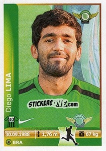 Sticker Diego Lima - Spor Toto Süper Lig 2012-2013 n. 13 - Panini