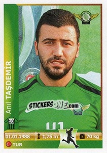 Figurina Anil Tasdemir - Spor Toto Süper Lig 2012-2013 - Panini