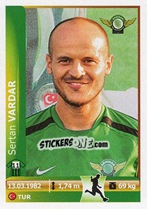 Sticker Sertan Vardar - Spor Toto Süper Lig 2012-2013 - Panini