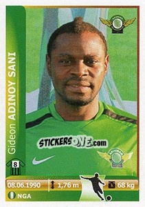 Figurina Gideon Adinoy Sani - Spor Toto Süper Lig 2012-2013 - Panini