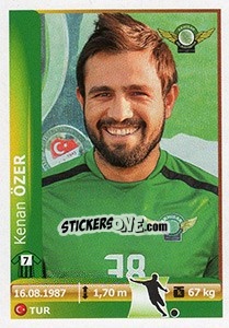 Cromo Kenan Ozer - Spor Toto Süper Lig 2012-2013 - Panini
