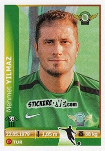 Figurina Mehmet Yilmaz - Spor Toto Süper Lig 2012-2013 - Panini