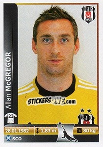 Sticker Allan McGregor - Spor Toto Süper Lig 2012-2013 n. 27 - Panini