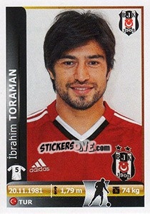 Sticker Ibrahim Toraman - Spor Toto Süper Lig 2012-2013 n. 30 - Panini
