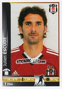 Sticker Julien Escude - Spor Toto Süper Lig 2012-2013 - Panini